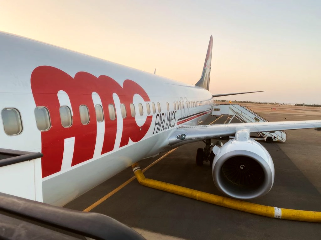 AMC Airline refueling.