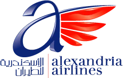 Alexandria Airlines logo.