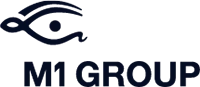 M1 Group logo.