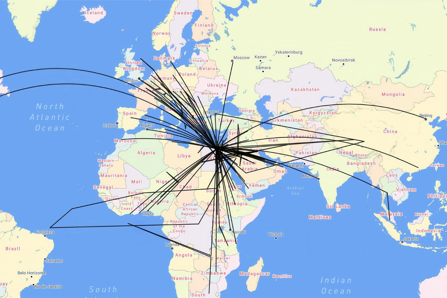 Ground Handling Coordination | Global coordination map.